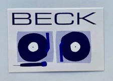 Beck Sticker Vinyl Decal Car Bumper Window 3" X 4.5" (177)