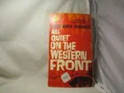 All Quiet On The Western Front, Erich Maria Remarque, PB Book, Good-Shape, 1969.