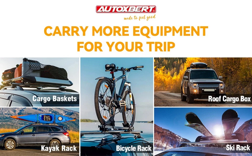 Barra transversal tipo riel empotrado para automóvil SUV portaequipajes portaequipajes antirrobo Foto 3 de 4