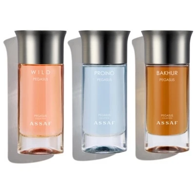 Pegasus Collection By Assaf Perfume EDP Wild100ML+Proino100ML+Bakhur100ML NEW