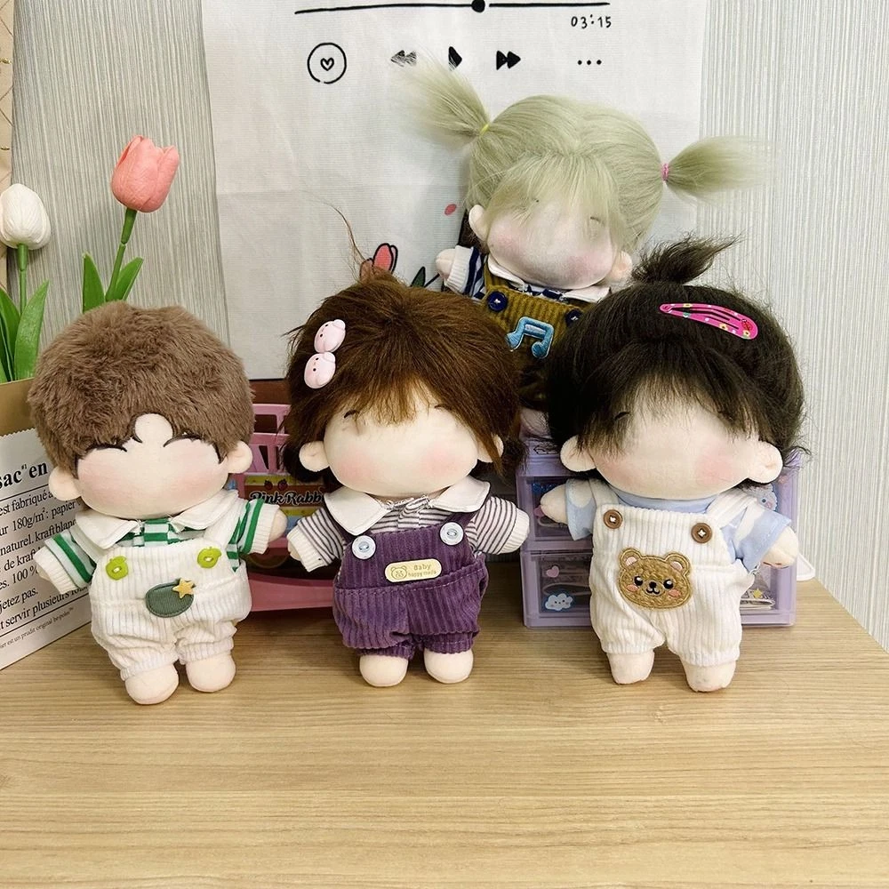 VETEMENTS Vestire fai da te camicia vestiti set a righe bretelle bambola vestiti bretelle pantaloni