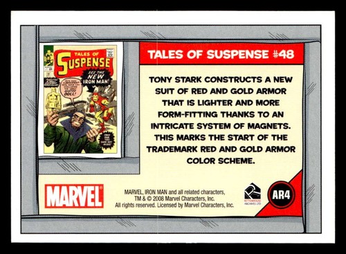 2008 Rittenhouse Iron Man Movie Archives Tales of Suspense 9 Card Set #AR1-9 - Picture 8 of 18