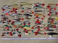 Fishing Lure Set 60pcs Bulk, Saltwater, Bass, Eging, Condition: Used
