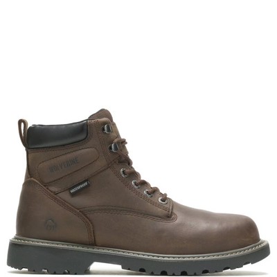 Wolverine Men Floorhand Waterproof 6'' Work Boot Work Boots Leather