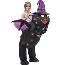 Child Inflatable Costume with LED Light Blow up Halloween Animal Dress Jumpsu...