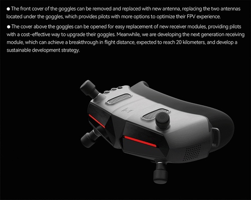 CADDX Walksnail Avatar HD Goggles X 5.8G FPV Goggles 8CH for RC FPV Drone - Picture 13 of 22