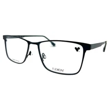 FLEXON - 1001 MAG 001 57/17/145 - BLACK - NEW Authentic EYEGLASSES W/ SUN CLIP