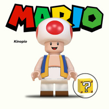 Cartoon Super Mario Toad Custom Minifigure 2 inch gift for fan birthday gift