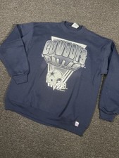 Vintage Dallas Cowboys Sweatshirt Men s XL Blue Logo 7 USA Made 90s