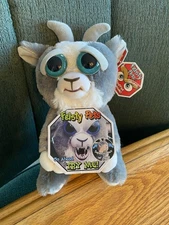 Feisty Pets Junkyard Jeff 9" Goat Plush Gray White 2015 new with tags