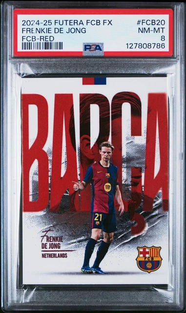Frenkie De Jong 2024-25 Futera FX FC Barcelona Red 05/05