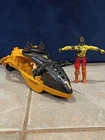1989 GI Joe ARAH Darklon Evader Vehicle w/ Darklon Driver Incomplete