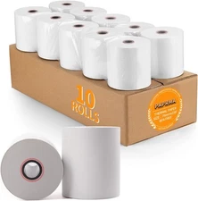3 1/8'' x 230ft' Thermal Paper Receipt 10 3 1/8" x 230ft, 10 Rolls 