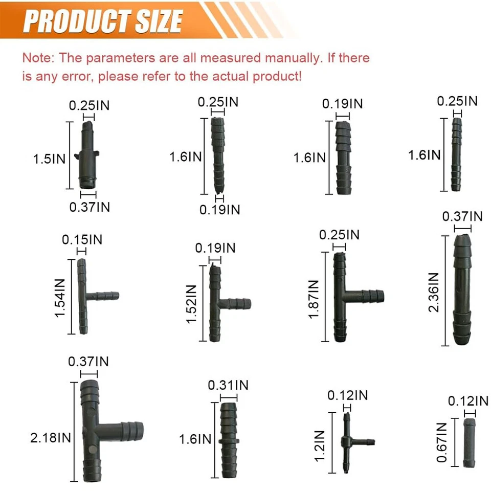 113 шт. автомобильных вакуумных соединителей в ассортименте трубок прямых тройниковых соединителей - Изображение 4 из 4