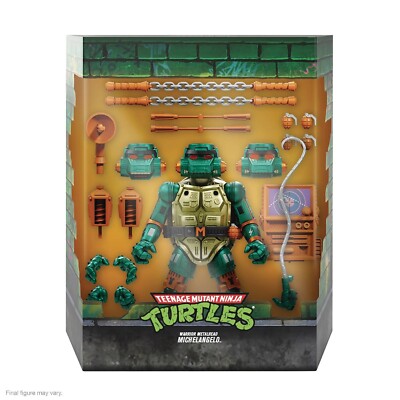 Super7 ULTIMATES! Teenage Mutant Ninja Turtles Metalhead Michelangelo - 7'' TM...