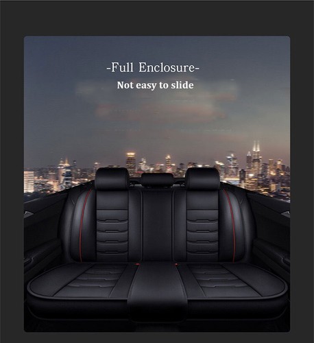 For Dodge Car Seat Covers Full Set Front&Back Cushion PU Leather Waterproof - Picture 13 of 44