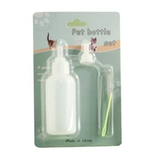Pet Feeding Bottle Nipple Brush Set Feeding Tool Nursing Kit for Cats Small Dogs