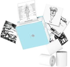 Phomemo M02 Pocket Label Photo Bluetooth Thermal Paper Printer W 3 Rolls