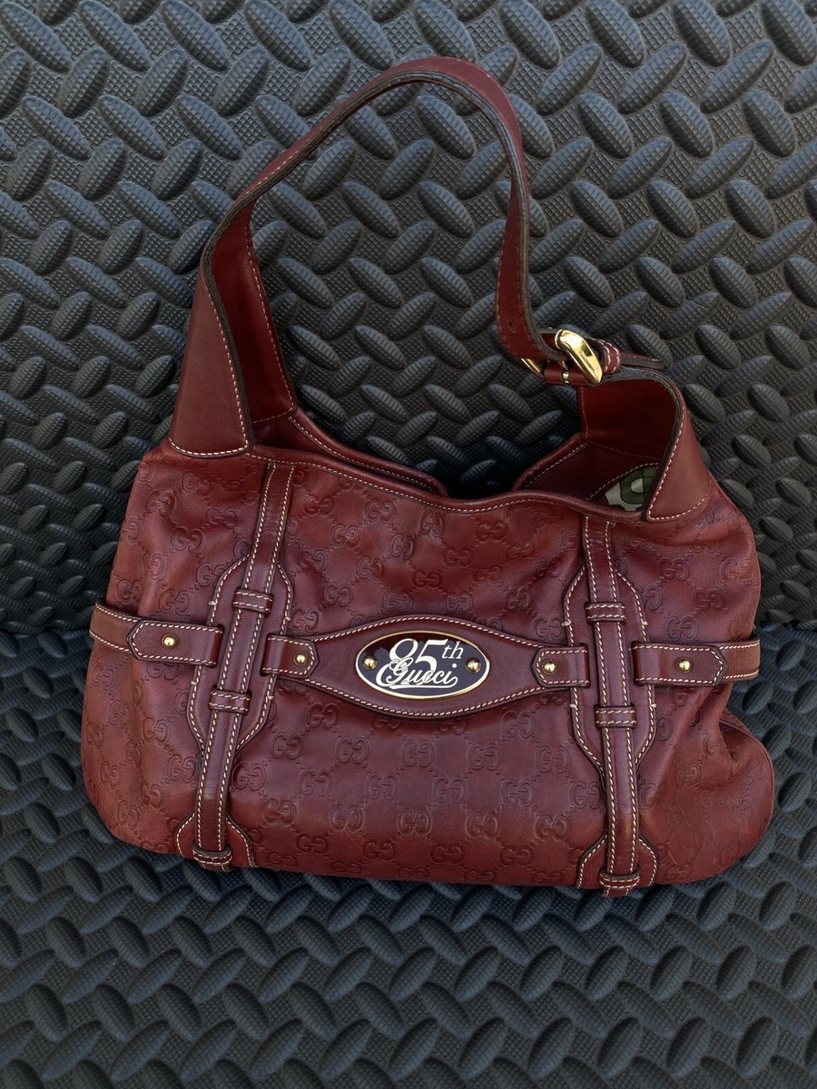 Gucci 85th Anniversary Limited Edition Red Leather Bag | eBay