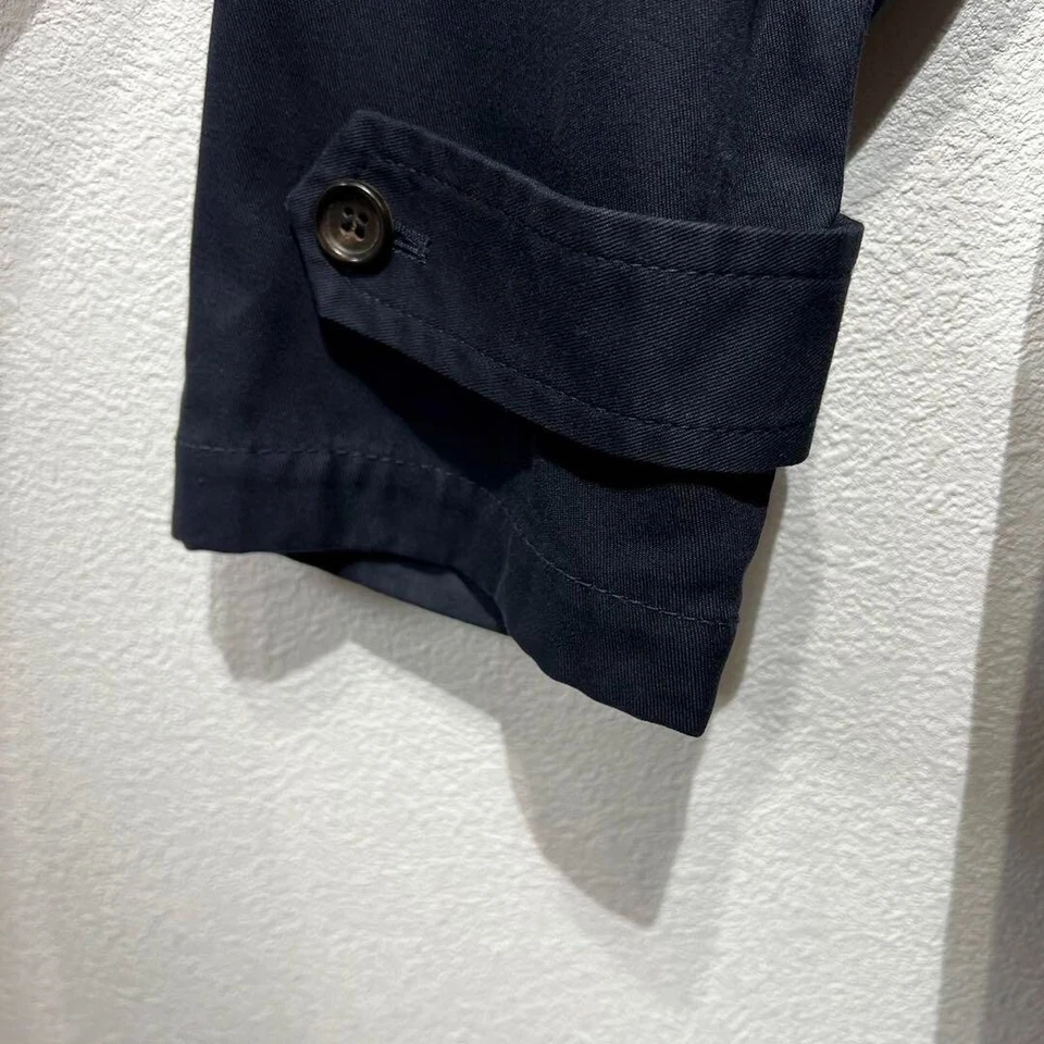 Abrigo dosel a rayas de alta calidad COMME des GARCONS HOMME azul marino Foto 4 de 4