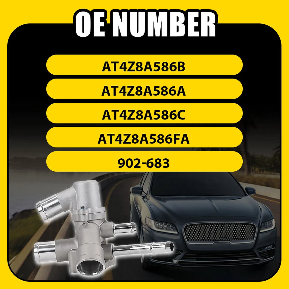 Conjunto de carcasa termostato refrigerante motor Ford Explorer 2011-2019 902-683 Foto 3 de 4