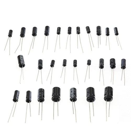 500x 24 Types Elektrolyt Kondensatoren Elkos Capacitors Sortiment 0,1-1000UF Set - Bild 10 von 12