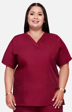 Unisex Scrub Set, Wine