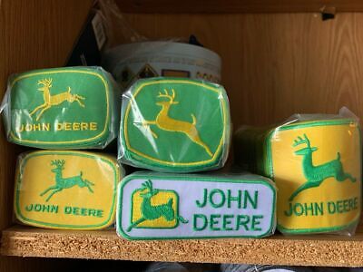 5 LOT JOHN DEERE Embroidered Sew/Iron  COLLECTIBLE 3 INCH PATCH W/ FREE SHIP