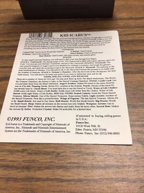 Kid Icarus (Nintendo NES, 1987) *Authentic Cart - Tested* W/ FUNCOLAND INFO CARD