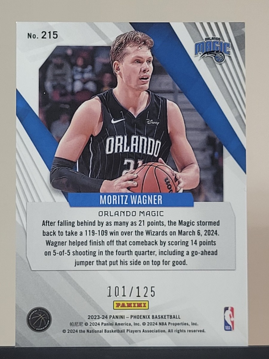 2023-24 Panini Phoenix Moritz Wagner White Ice Phoenix /125 2023-24 Panini Phoenix Moritz Wagner White Ice Phoenix /125
