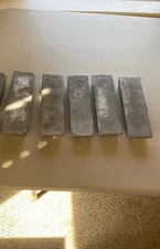 6 Lead ingots-total 50 lbs.