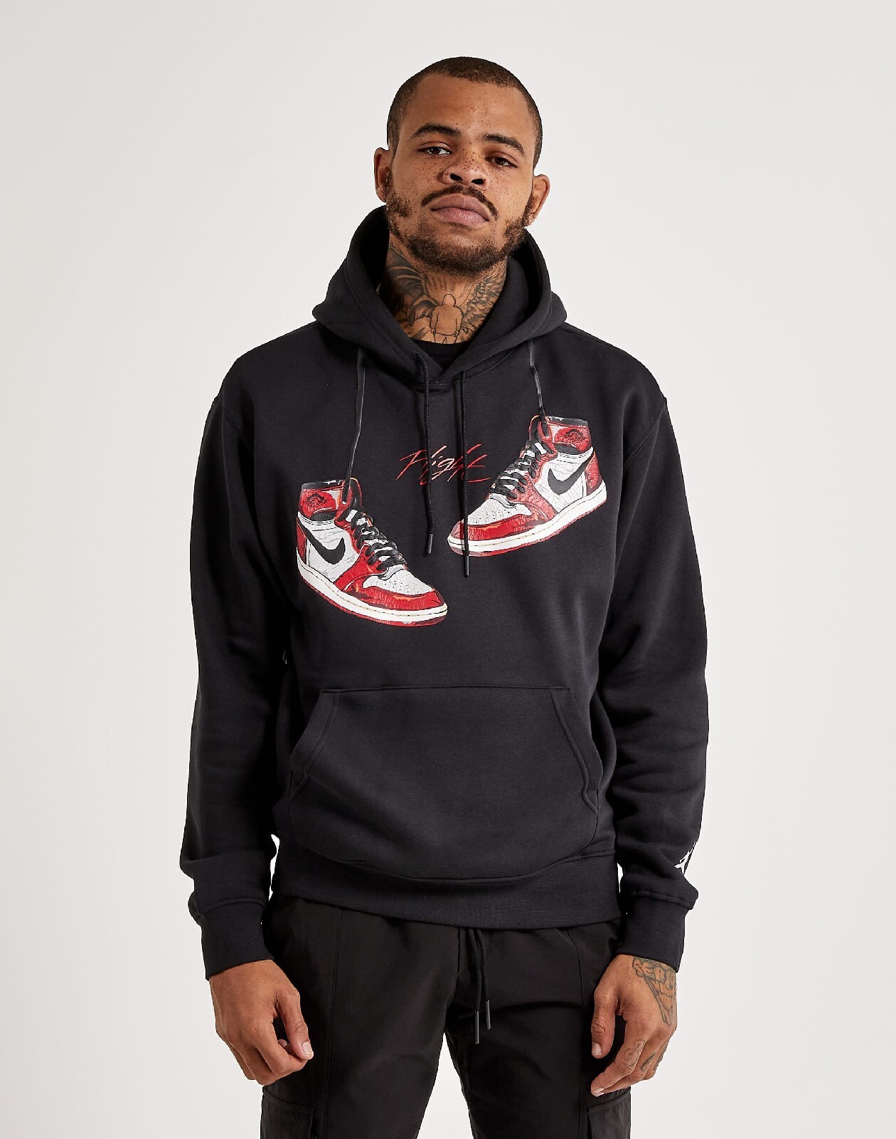 Nike Air Jordan 1 Chicago 1985 u0026#039;Lost and Foundu0026#039; Hoodie Black Mens  (S) FD0568-010 | eBay
