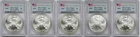Lot 5 2010 Silver Eagle $1 PCGS MS 70 25th Year of Issue 1 oz Fine Silver
