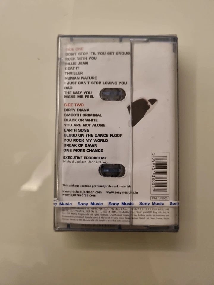 Michael Jackson - Number Ones INDIA MADE SEALED CASSETTE SUPER RARE OG - Image 4 of 4