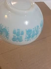 Vintage Pyrex Turquoise Butterprint 443 Cinderella Amish 2.5 Qt Mixing Bowl