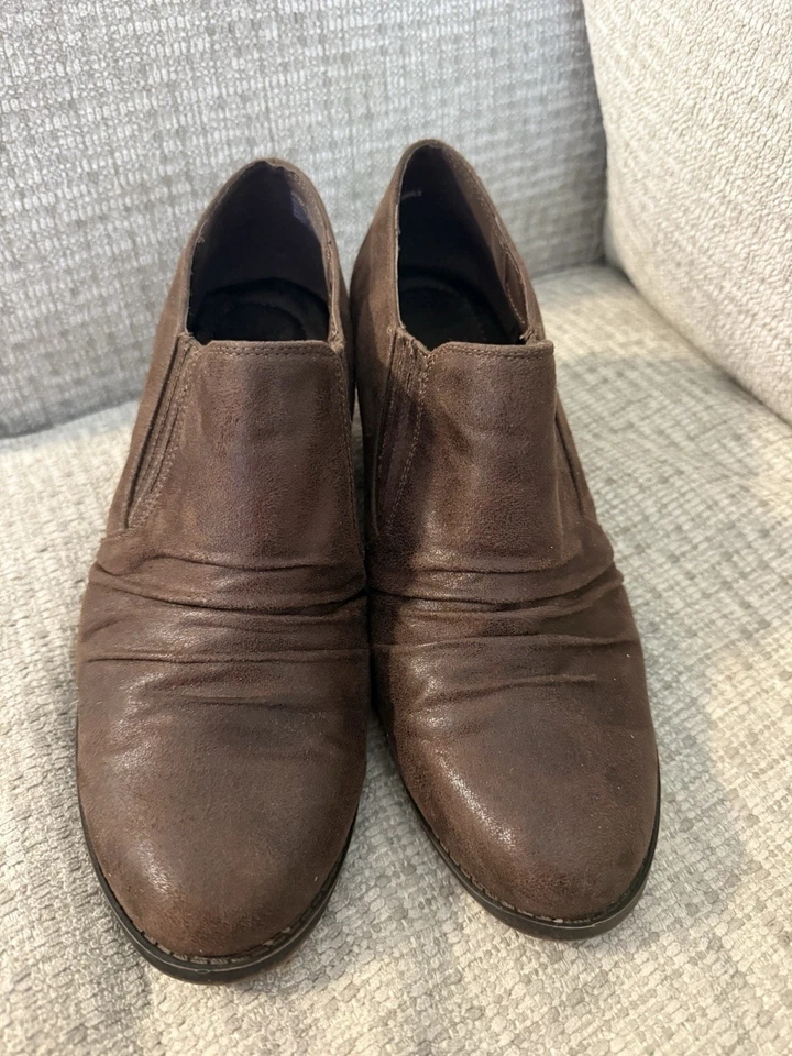 KIM ROGERS Womens Rizza Ankle Boots Shootie Booties Dark Brown Size 8 EXCELLENT - Image 3 of 4