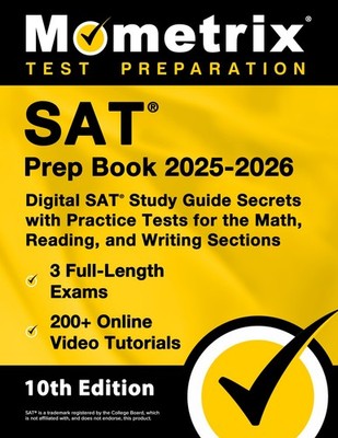 SAT Prep Book - Full-Length Exams, Online Video Tutorials, Digital SAT Study...
