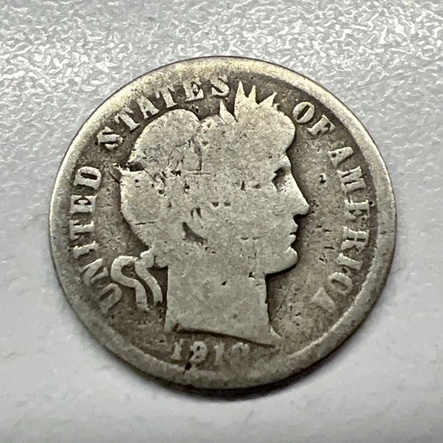 1912-D Barber Liberty Head Dime 90% silver Actual coin Worth To Fill A Spot