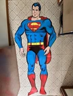 1974 DC Comics Original SUPERMAN Jointed GIANT LIFESIZE Cardboard Figure 65” VTG