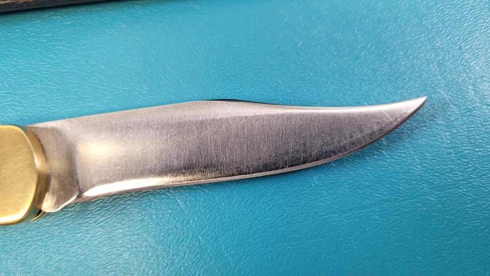 Vintage Buck 110 Folding Knife + Leather Sheath 1967-1972 TR726 - Image 3 of 4