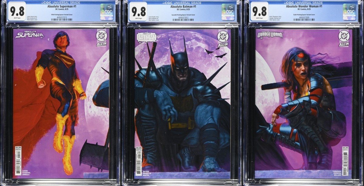 ABSOLUTE BATMAN, SUPERMAN, WONDER WOMAN #1 SET MARK SPEARS VARIANT