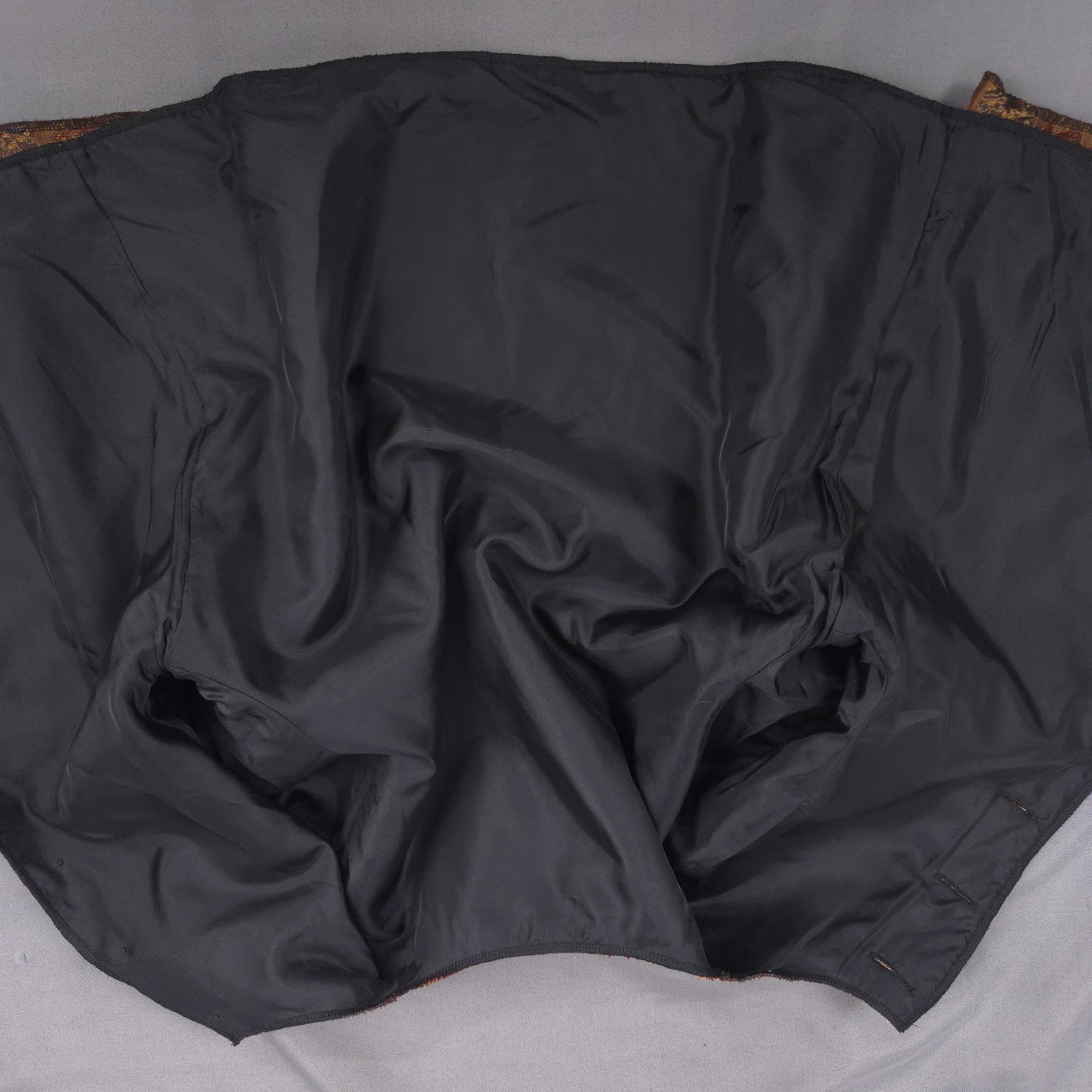 Patchwork Tapestry Jacket Womens Large Brown Red … - image 10