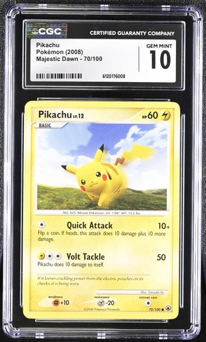 Pikachu graded CGC 10 for sale on eBay