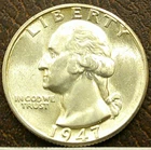 US 1947-D Washington Quarter **