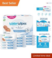 Baby Wipes Sensitive Newborn Unscented 720 Count 12 Pack Hypoallergenic