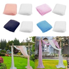 Hochzeit Bogen Vorh&auml;nge Panel Swag Dekorationen Hintergrund Rezeption Chiffon