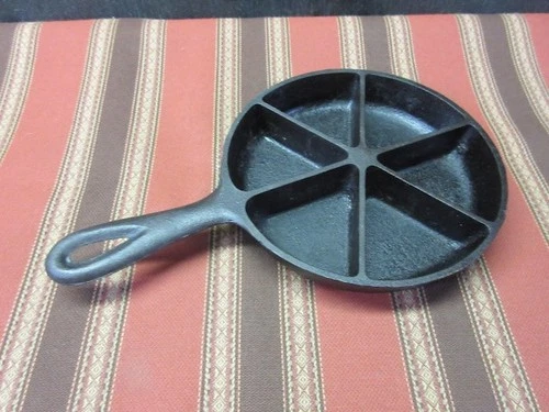 Birmingham Stove Range BSR Corn Bread Skillet, Vintage 6 1/2” Divided  6 section