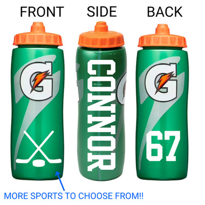 Personalized Name Custom Gatorade Squeeze Water Bottle,Team Gift,Birthday Party