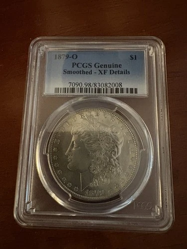 1879 O PCGS Genuine Smoothed-EF Details. Very Rare Designation, Beautiful Coin!