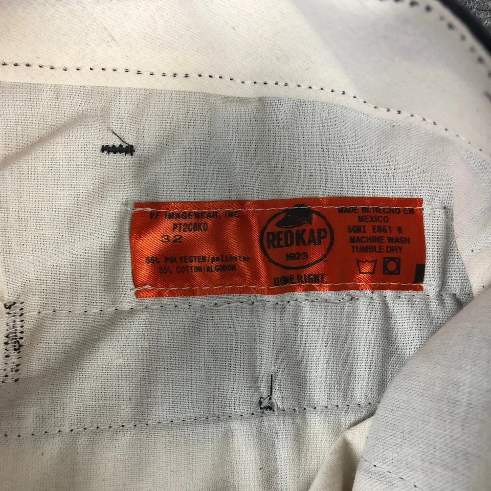 Red Kap Work Pants Black Straight Fit Utility Mens Size 32 - Image 4 of 4